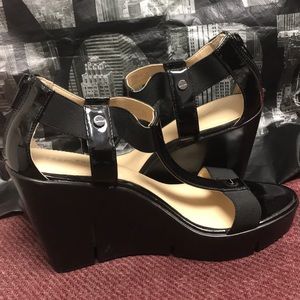 Calvin Klein Black Wedges size 8
